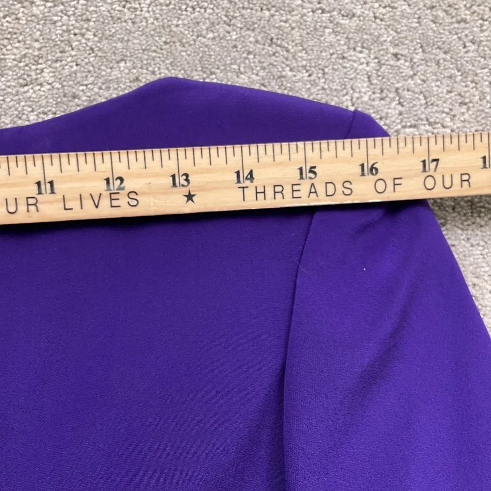 Gillian Dress Womens‎ 4 Purple Sweetheart Silk Pleat Formal Party VTG - Picture 11 of 12